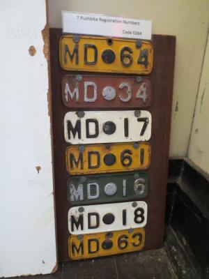 7 PUSH BIKE REGISTRATION NUMBERS
