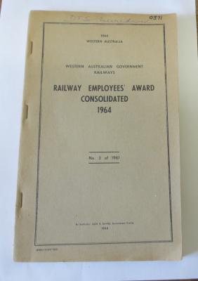 RAILWAY EMPLOYEES AWARD CONSOLIDATED 1964 NO 3 OF 1961