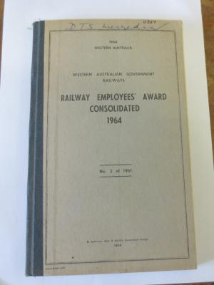 RALWAY EMPLOYEES AWARD CONSOLIDATED 1964