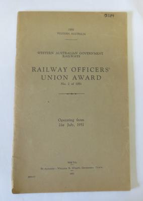 RAILWAY OFFICERS UNION AWARD 1951