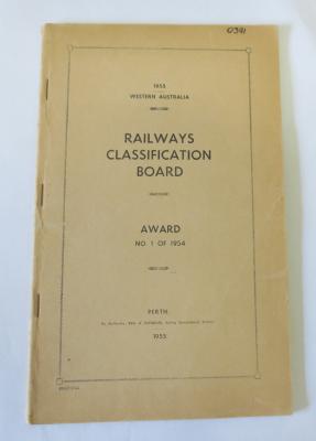 RAILWAY CLASSIFICATION BOARD AWARD NO 1 OF 1954