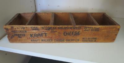 WOODEN KRAFT CHEESE MANUFACTURES BOX