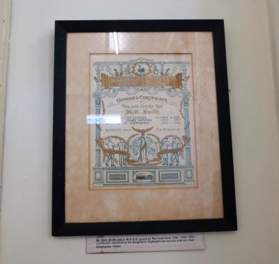 ' AMALGAMATED SOCIETY OF RAILWAY EMPLOYEES ' OFFICERS CERTIFICATE