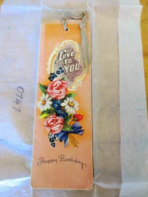 BIRTHDAY BOOK MARK