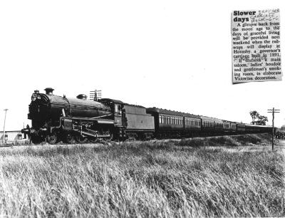 ROYAL TRAIN LEAVING GRAFTON 1927