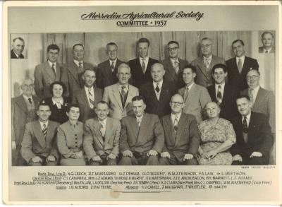 MERREDIN AGRICULTURAL SOCIETY COMMITTEE 1957