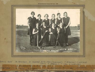 MERREDIN HOCKEY CLUB 1934