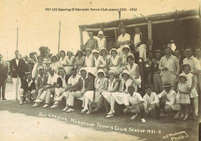 MERREDIN TENNIS CLUB 1931