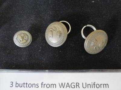 7 WAGR UNIFORM BUTTONS