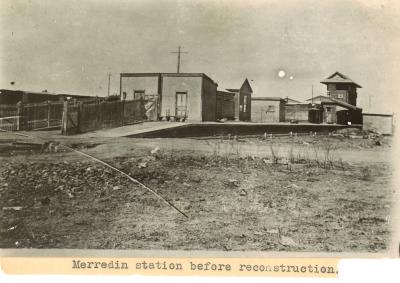 MERREDIN RAILWAY STATION BEFORE & AFTER RECONSTRUCTION