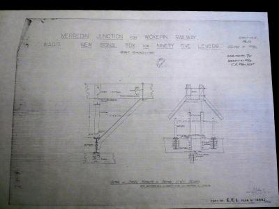 PLAN SHEET 6 MERREDIN JUNCTION FOR WICKEPIN RAILWAYS WAGR NEW SIGNAL BOX FOR 95 LEVERS