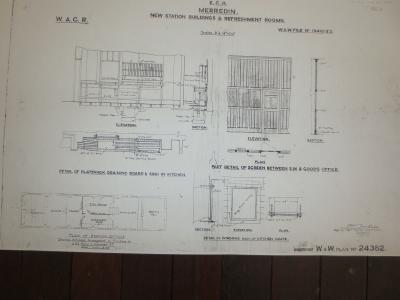 PLAN SHEET NO 11A MERREDIN NEW STATION BUILDING & REFRESHMENT ROOM