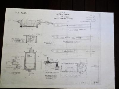 PLAN MRN 122 EGR MERREDIN CELLAR UNDER REFRESHMENT ROOMS