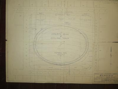 PLAN MRN 160 PROPOSED ALTERATIONS TO LAYOUT OF TRAFFIC AMENITY ROOMS, RAILWAY SPORTS OVAL 1949