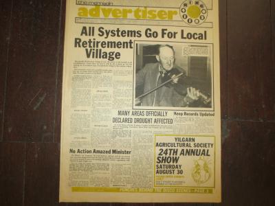 PAPER --THE MERREDIN ADVERTISER AUG 20TH 1980