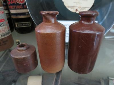 STONEWARE INK BOTTLES