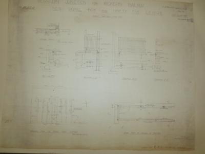 PLAN NO 14882 MERREDIN JUNCTION FOR WICKEPIN RAILWAY NEW SIGNAL BOX FOR 95 LEVERS