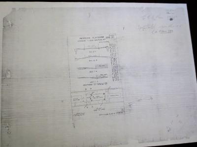 PLAN NO 283 MERREDIN PLATFORM GRADING AT NEW WAITING ROOMS