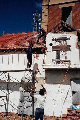 START OF RESTORATION OF TOWN HALL