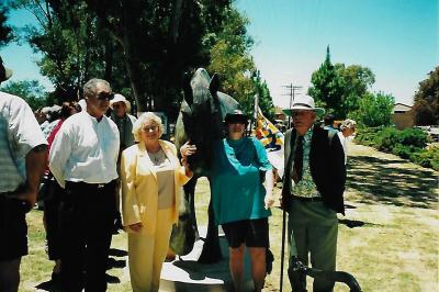 UNVEILING HORSE SCULPTURE 2001