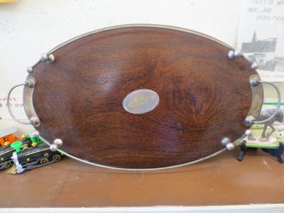 TRAY-- COMMORATIVE PRESENTED TO MRS SPREADBURY 1933
