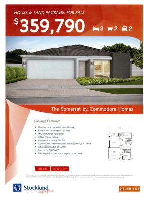 FLYERS STOCKLAND HOUSING ADVERTISEMENT THE SOMERSET