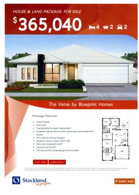 FLYERS STOCKLAND HOUSING ADVERTISEMENT THE VERVE