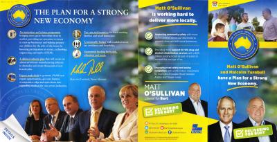 PAMPHLET - CAMPAIGN LIBERAL PARTY 2016 ELECTION