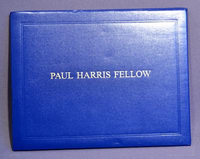 PAUL HARRIS FELLOW CERTIFICATE CASE