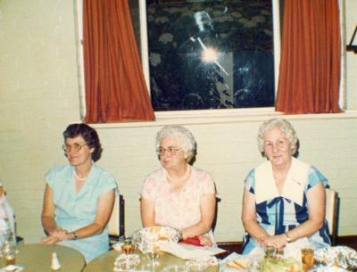 Nannup RSL Dinner 1987 Fran Crothers, Rhoda Rowe