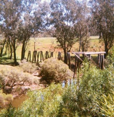 Karri Timber Company railway bridge over the Blackwood River.
