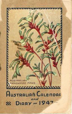 Australian Calendar - Diary 1947