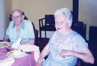 Nannup RSL Dinner 1996 George Cockman, Marj Williams