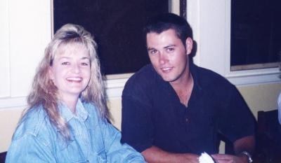 Nannup RSL Dinner 1996 Liz & Mark Barratt. Teacher & Policeman in Nannup at the time. Now in Roebourne (2021).