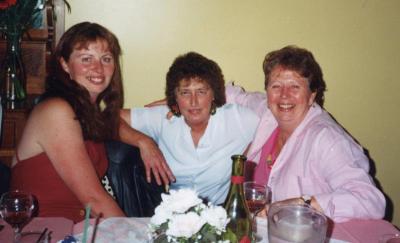 Nannup RSL Dinner 1999. Ann Collett, Di Longbottom and Bev Collett