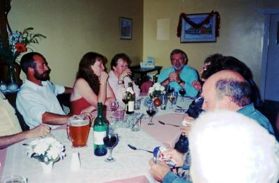 Nannup RSL Dinner 1999. Dave, Ann, Bev & Brian Collett