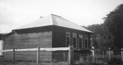 Bidellia School C.1938. Bidellia school was built with funds donated by local parents and the Seventh Day Adventist Church, and opened in 1937. The school closed in 1947. The building is now a holiday cottage.