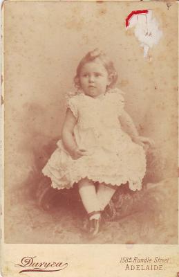 MCCLURE, CHATTIE, AS A YOUNG CHILD
