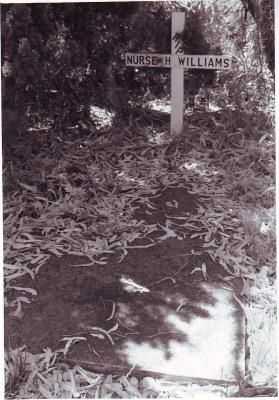 GRAVE OF NURSE HILDA GRACE WILLIAMS