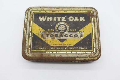 TIN; TOBACCO, WHITE OAK