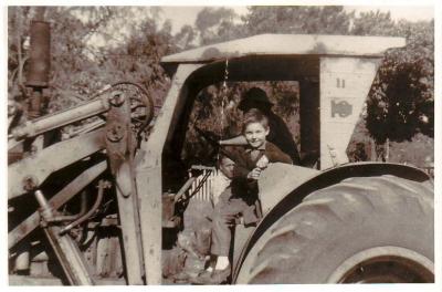 David Henneker Sitting On A Council Front End Loader