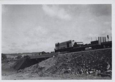 BUILDING STANDARD GAUGE RAILWAY LINE, TOODYAY 1964