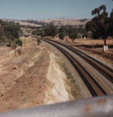 STANDARD GAUGE RAILWAY LINE TRAIN TRACK, TOODYAY CA1964