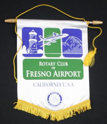 PENNANT - ROTARY CLUB 0F FRESNO AIRPORT CALIFORNIA U.S.A.