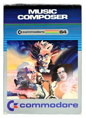 MUSIC COMPOSER CARTRIDGE FOR COMMODORE 64 COMPUTER BOX
