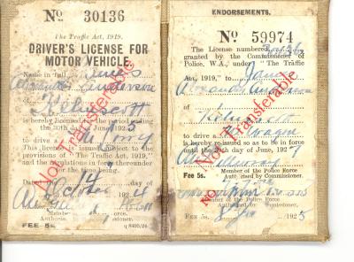 MOTOR DRIVER'S LICENCE
