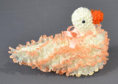 CROCHET WHITE DUCK SOAP SAVER