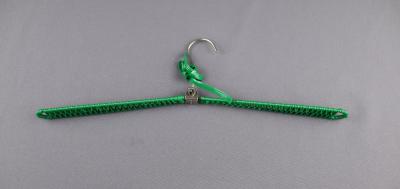 COAT HANGER - DECORATED WITH GREEN PLASTIC