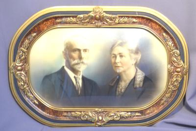 PORTRAIT OF FREDERICK JOHN SAW & HANNAH CATHERINE SAW