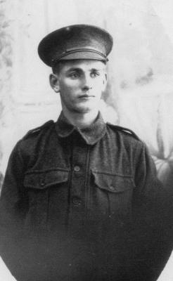 Andrew Blake Blythe in WW1 uniform Died in France 1917.